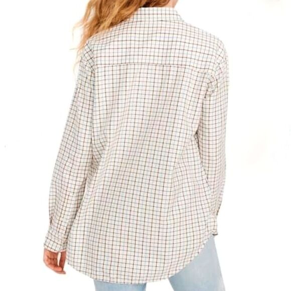 NWT Madewell Oversize Ex-Boyfriend Plaid Shirt - Picture 3 of 9
